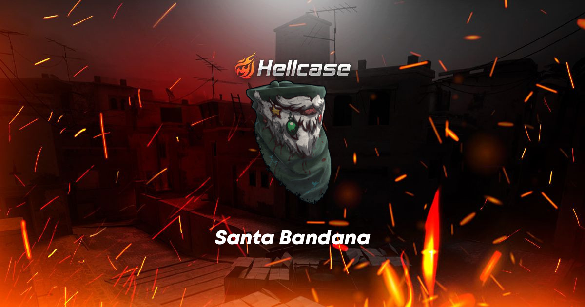 Santa Bandana Skin | CS2, Rust, Dota 2 Items