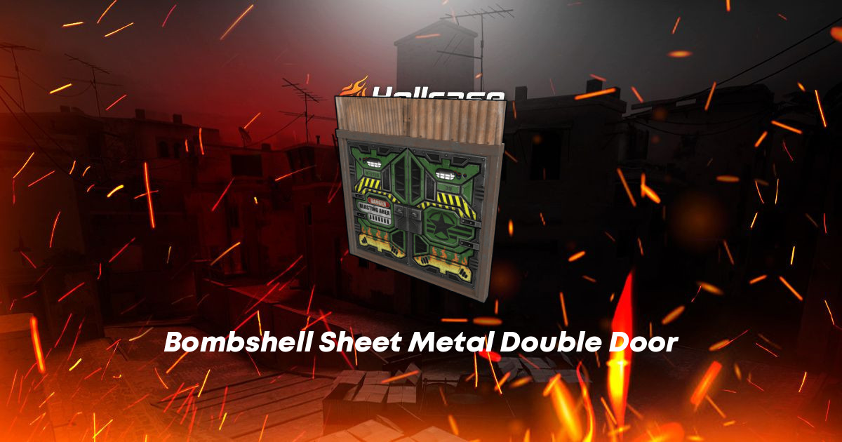 Bombshell Sheet Metal Double Door Skin | CS2, Rust, Dota 2 Items