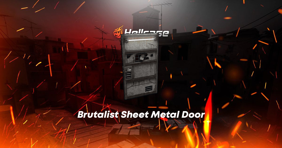 Brutalist Sheet Metal Door Skin | CS2, Rust, Dota 2 Items
