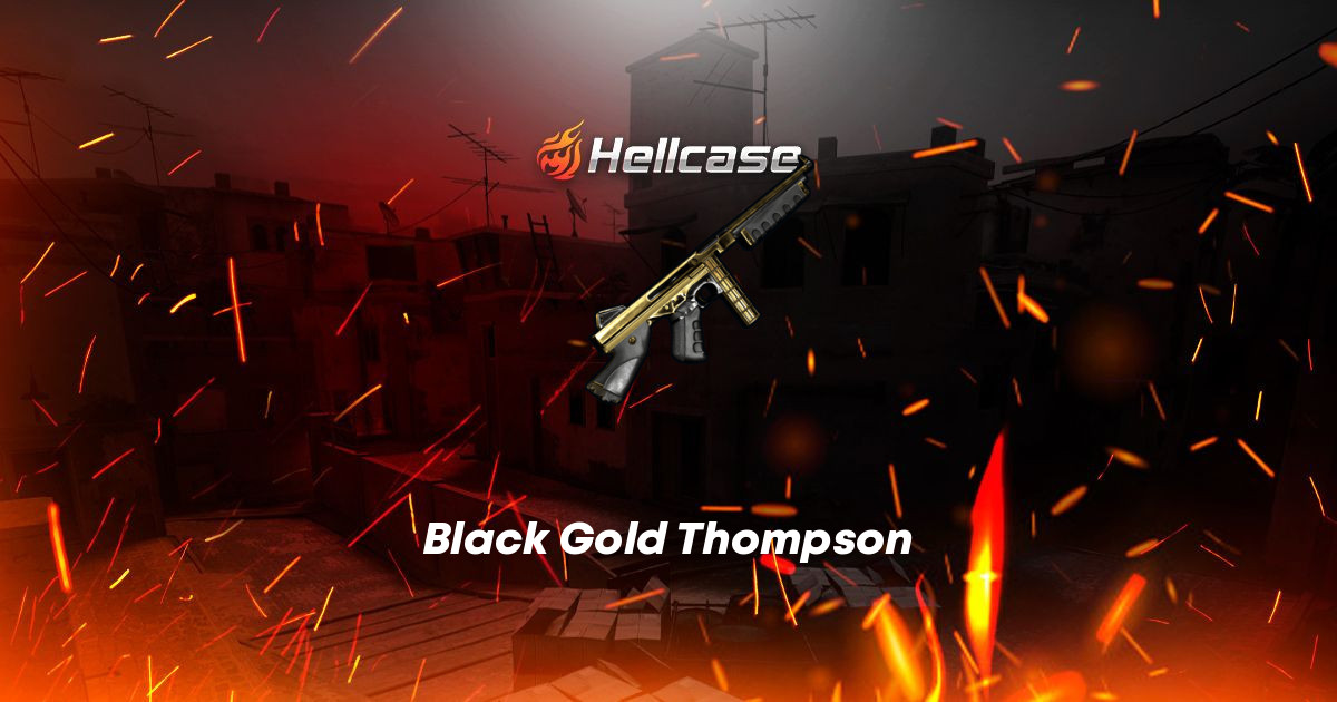 Black Gold Thompson Skin | CS2, Rust, Dota 2 Items