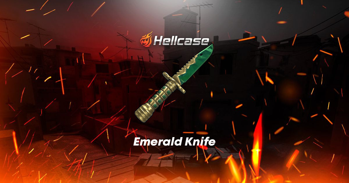 Rust Emerald Emerald Knife Skin | CS2, Rust, Dota 2 Items
