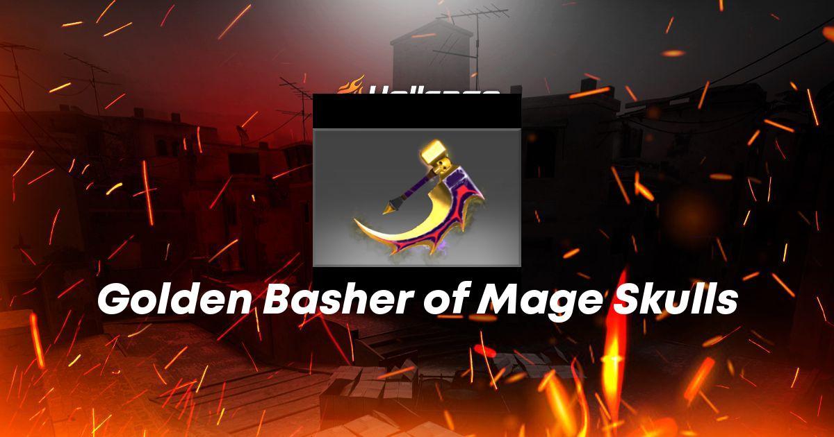Golden Basher of Mage Skulls Skin | CS2, Rust, Dota 2 Items
