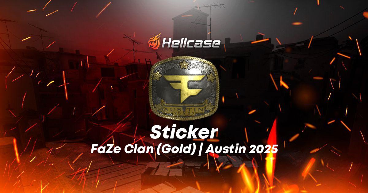 Sticker | FaZe Clan (Gold) | Austin 2025 Skin | CS2, Rust, Dota 2 Items