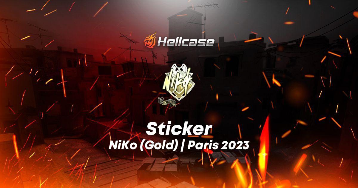 Sticker | niko (Gold) | Paris 2023 Skin | CS2, Rust, Dota 2 Items