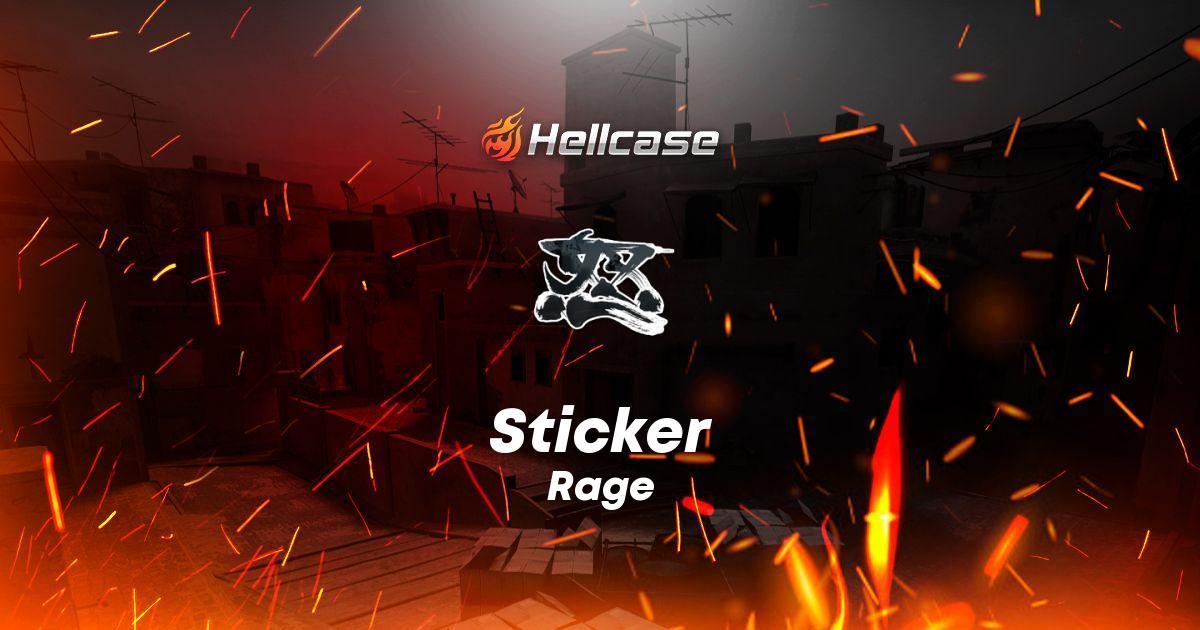 Teams Rage Sticker Sticker | Rage Skin | CS2, Rust, Dota 2 Items