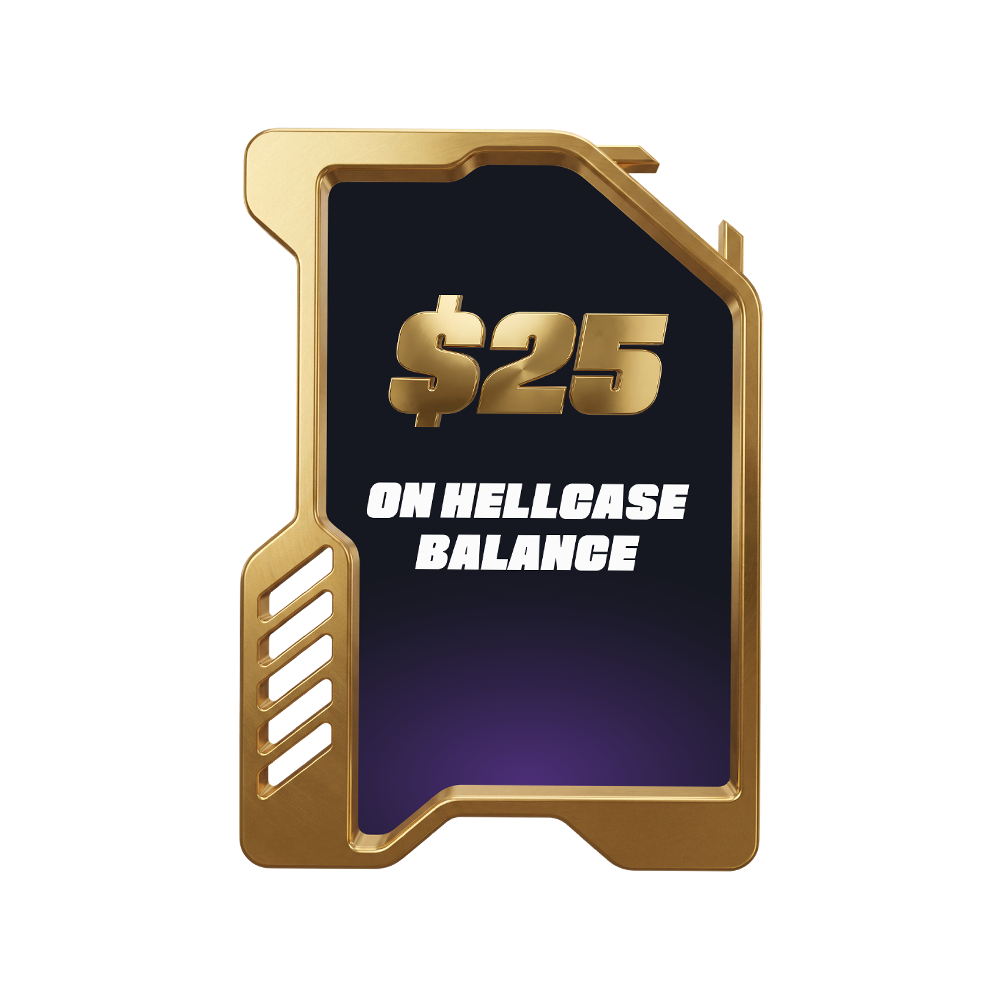 Wallet Card | $25 on Hellcase Balance