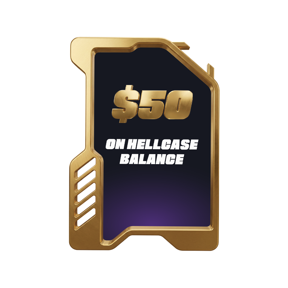 Wallet Card | $50 on Hellcase Balance